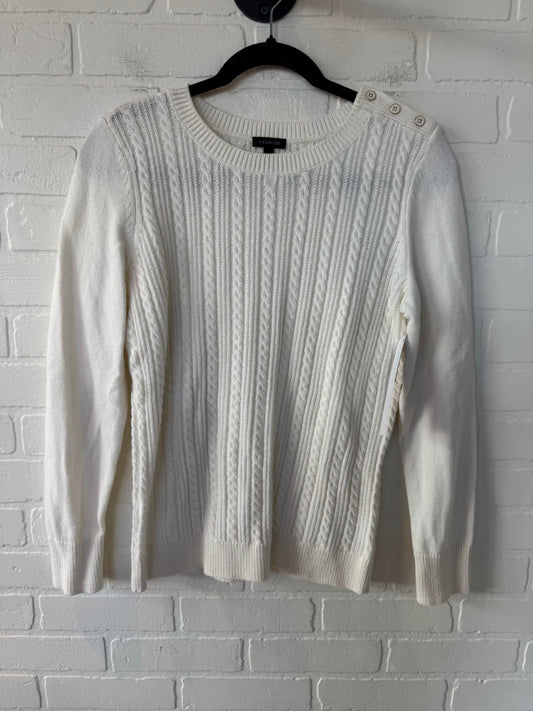 Sweater By Talbots In Cream, Size: S