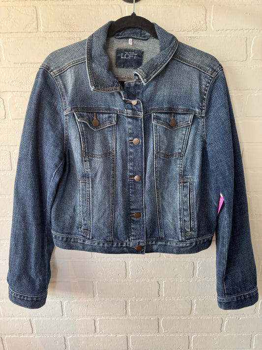 Jacket Denim By Loft In Blue Denim, Size: L