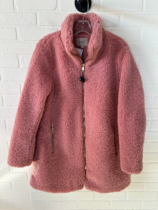 Coat Faux Fur & Sherpa By Loft In Pink, Size: M