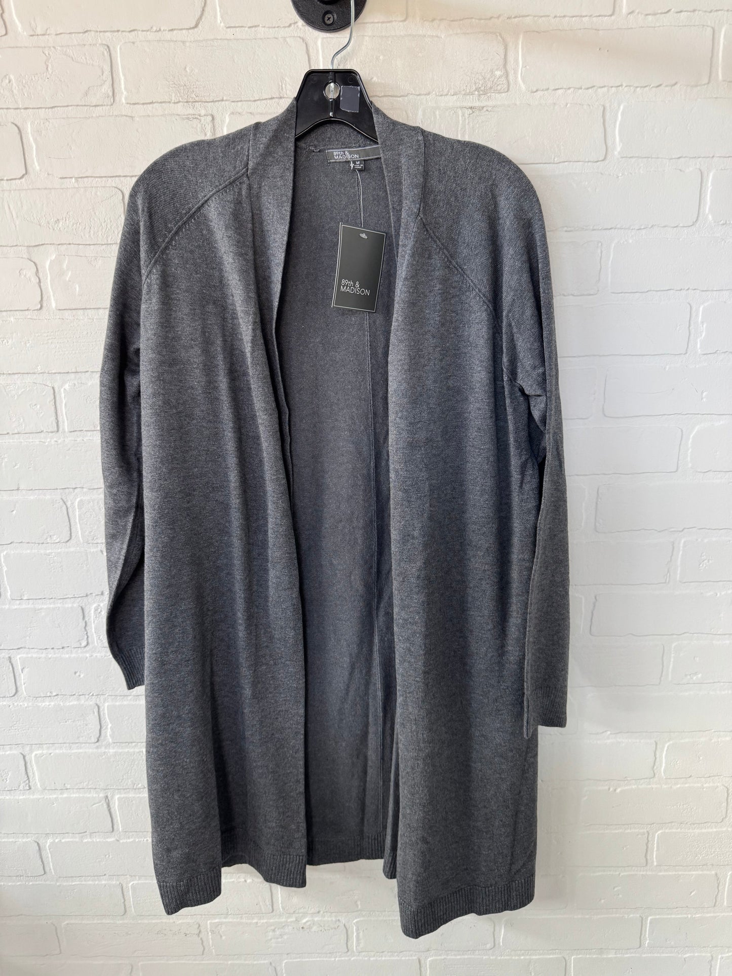 Sweater Cardigan By 89th And Madison In Grey, Size: M