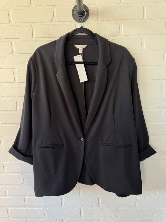 Blazer By Lc Lauren Conrad In Black, Size: 2x