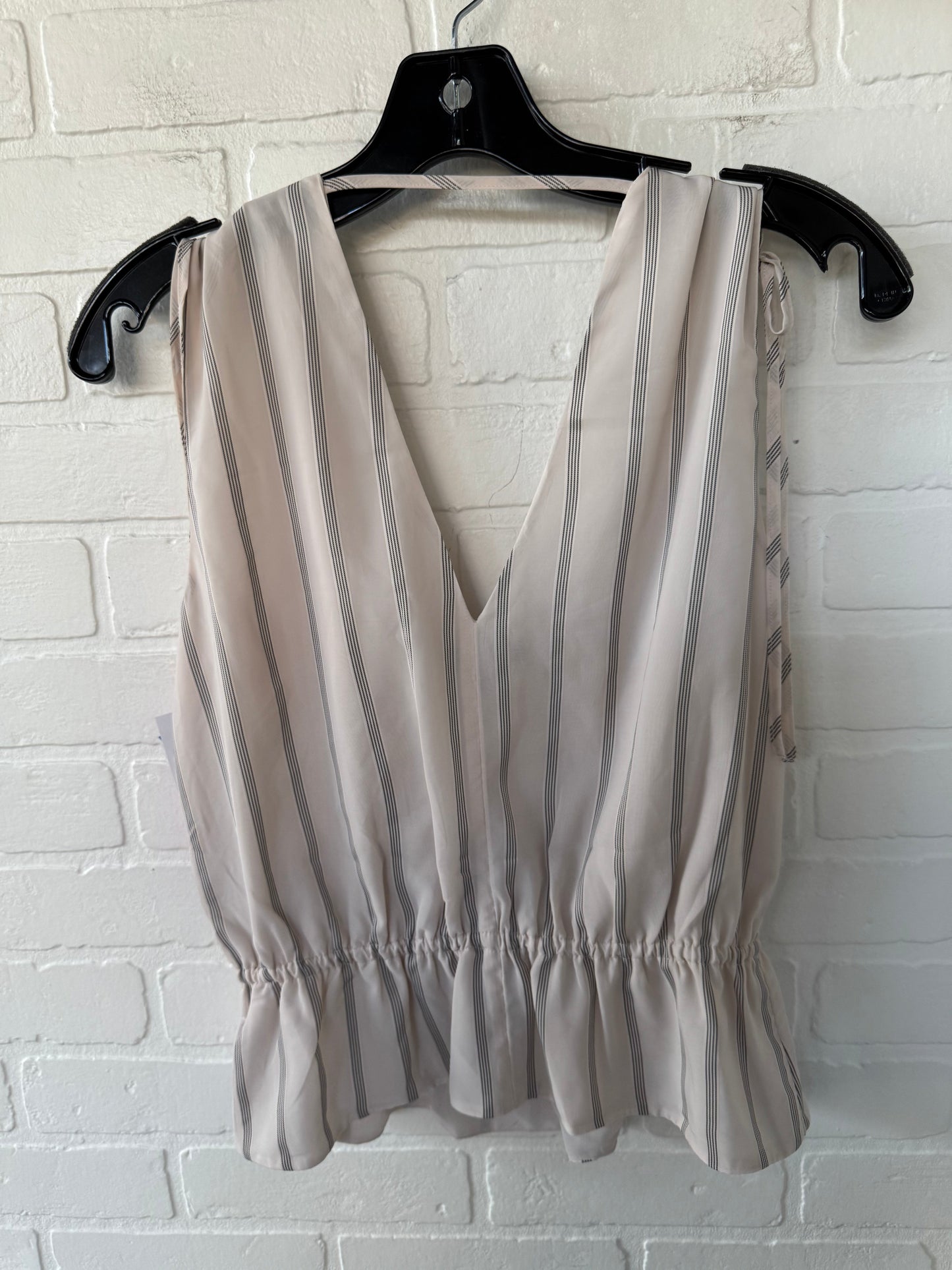 Top Sleeveless By Banana Republic In Black & Tan, Size: S