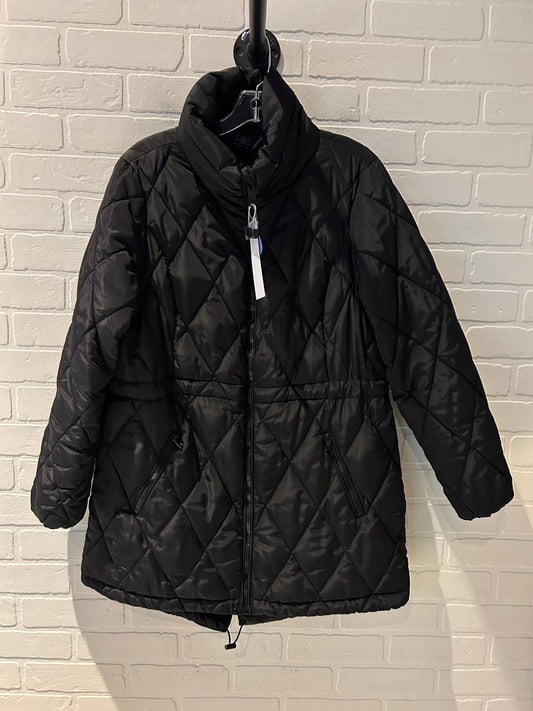 Coat Parka By M&S In Black, Size: 1x