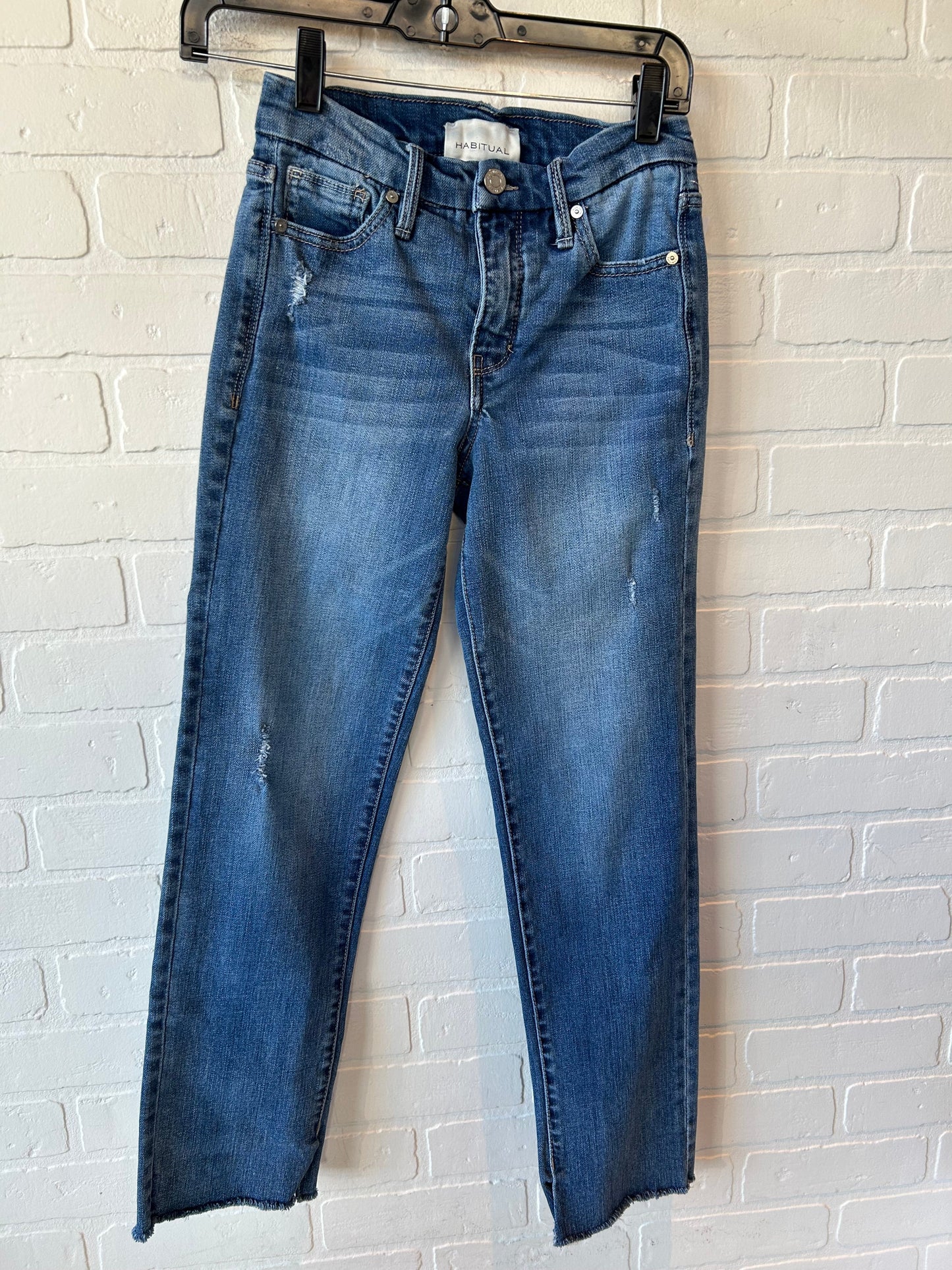 Jeans Straight By Habitual In Blue Denim, Size: 0