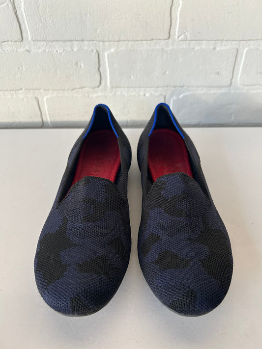 Shoes Flats By Rothys In Black & Blue, Size: 6.5