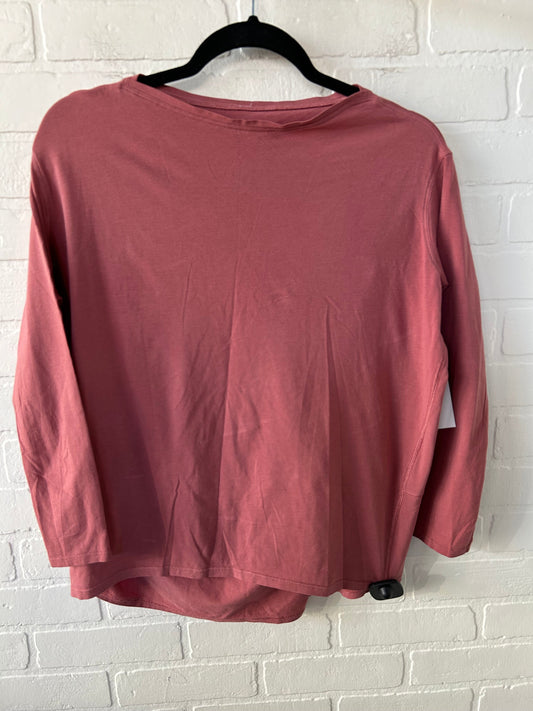 Athletic Top Long Sleeve Crewneck By Lululemon In Pink, Size: Xs