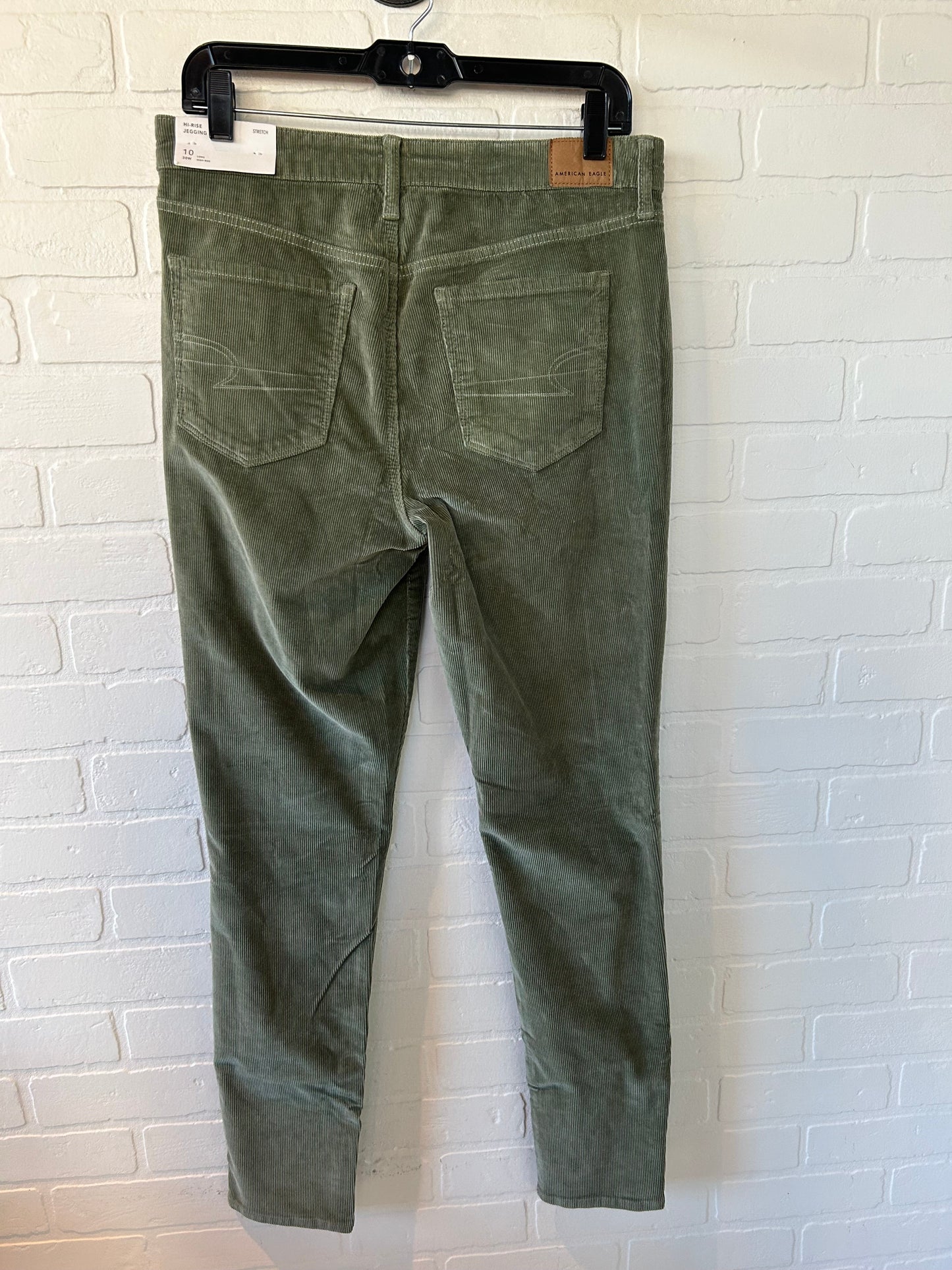 Pants Corduroy By American Eagle In Green, Size: 10