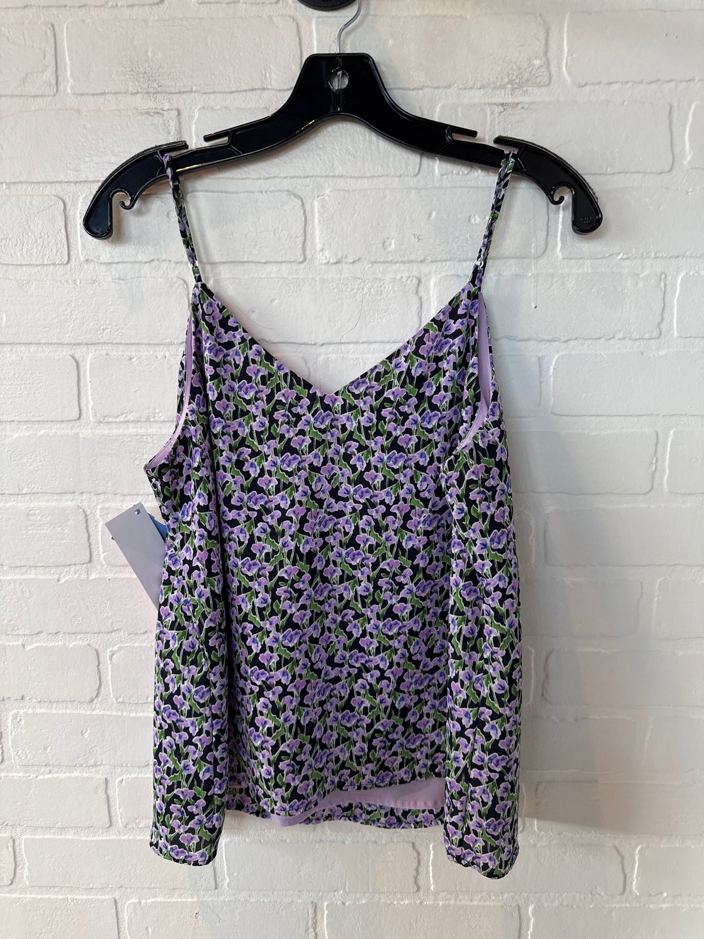 Top Sleeveless By Banana Republic In Black & Purple, Size: M