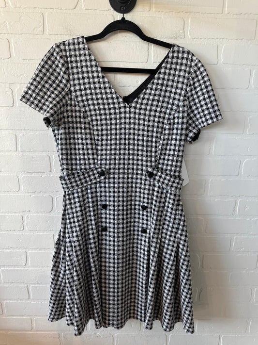 Dress Work By Dkny In Black & White, Size: M