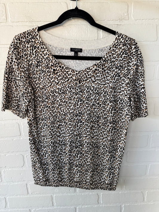 Sweater Short Sleeve By Talbots In Animal Print, Size: Sp