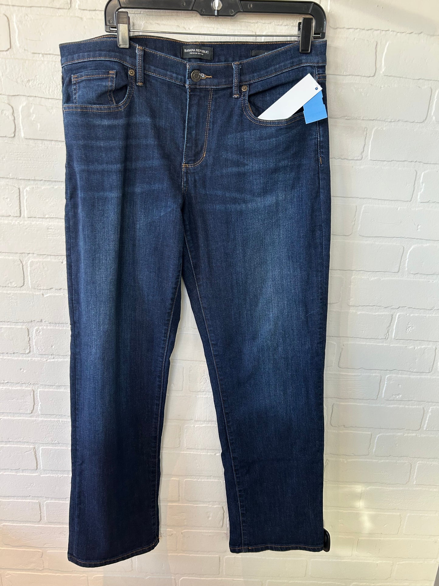 Jeans Boyfriend By Banana Republic In Blue Denim, Size: 12