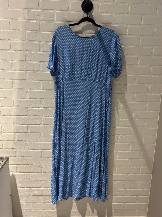 Dress Casual Maxi By sportsgirl In Blue & White, Size: Xl