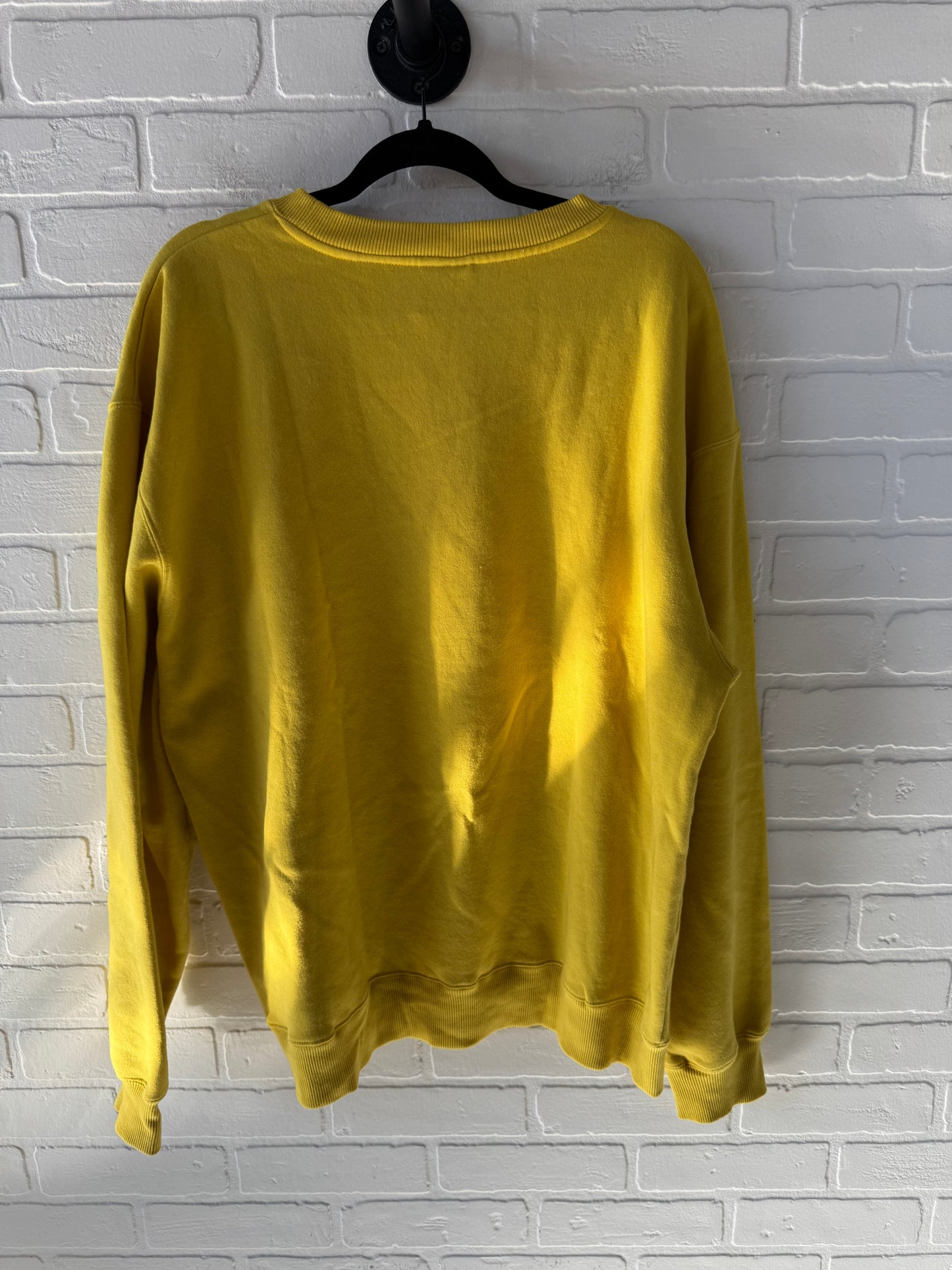 Sweatshirt Crewneck By dumbgood In Yellow, Size: L