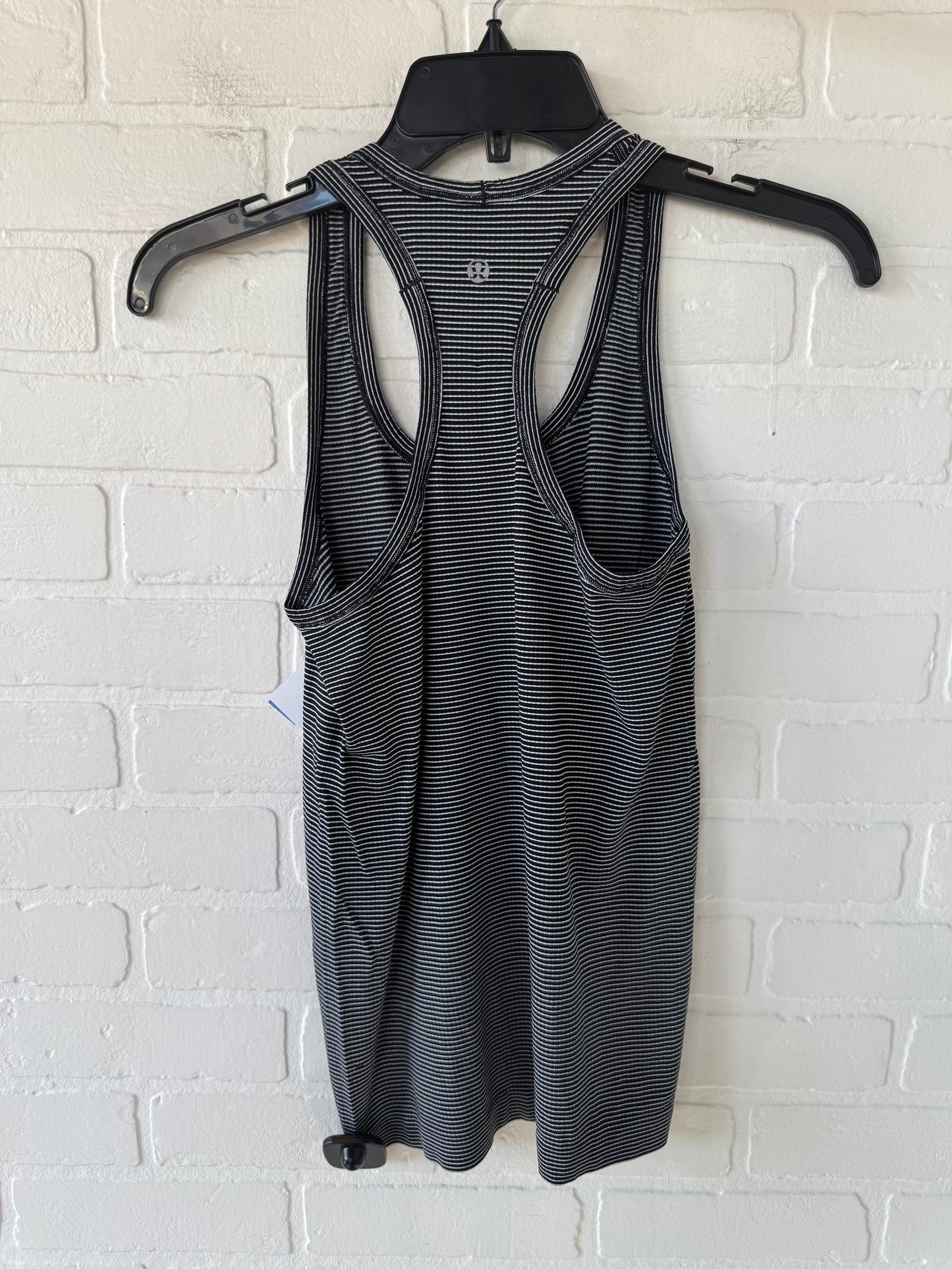 Athletic Tank Top By Lululemon In Black & White, Size: S