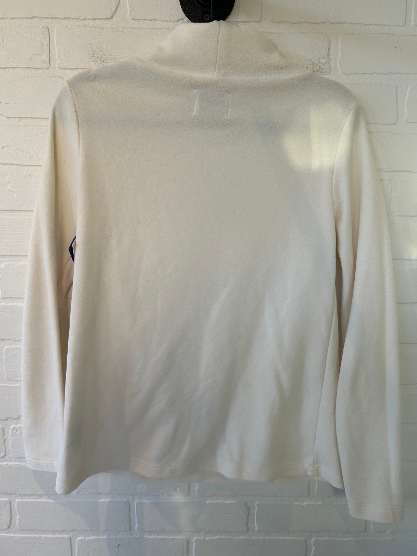 Sweatshirt Collar By Dudley Stephens In Cream, Size: S