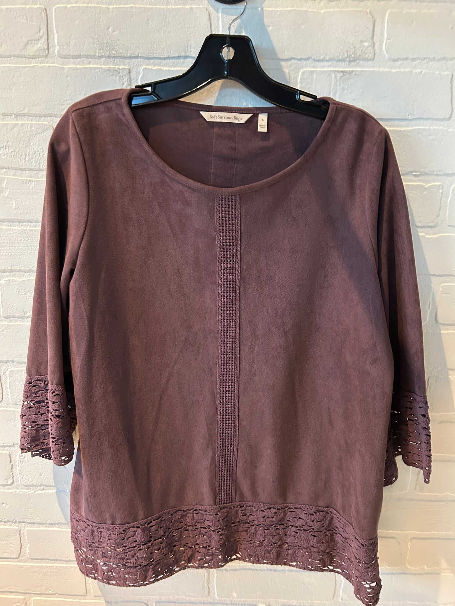 Top Long Sleeve By Soft Surroundings In Purple, Size: S