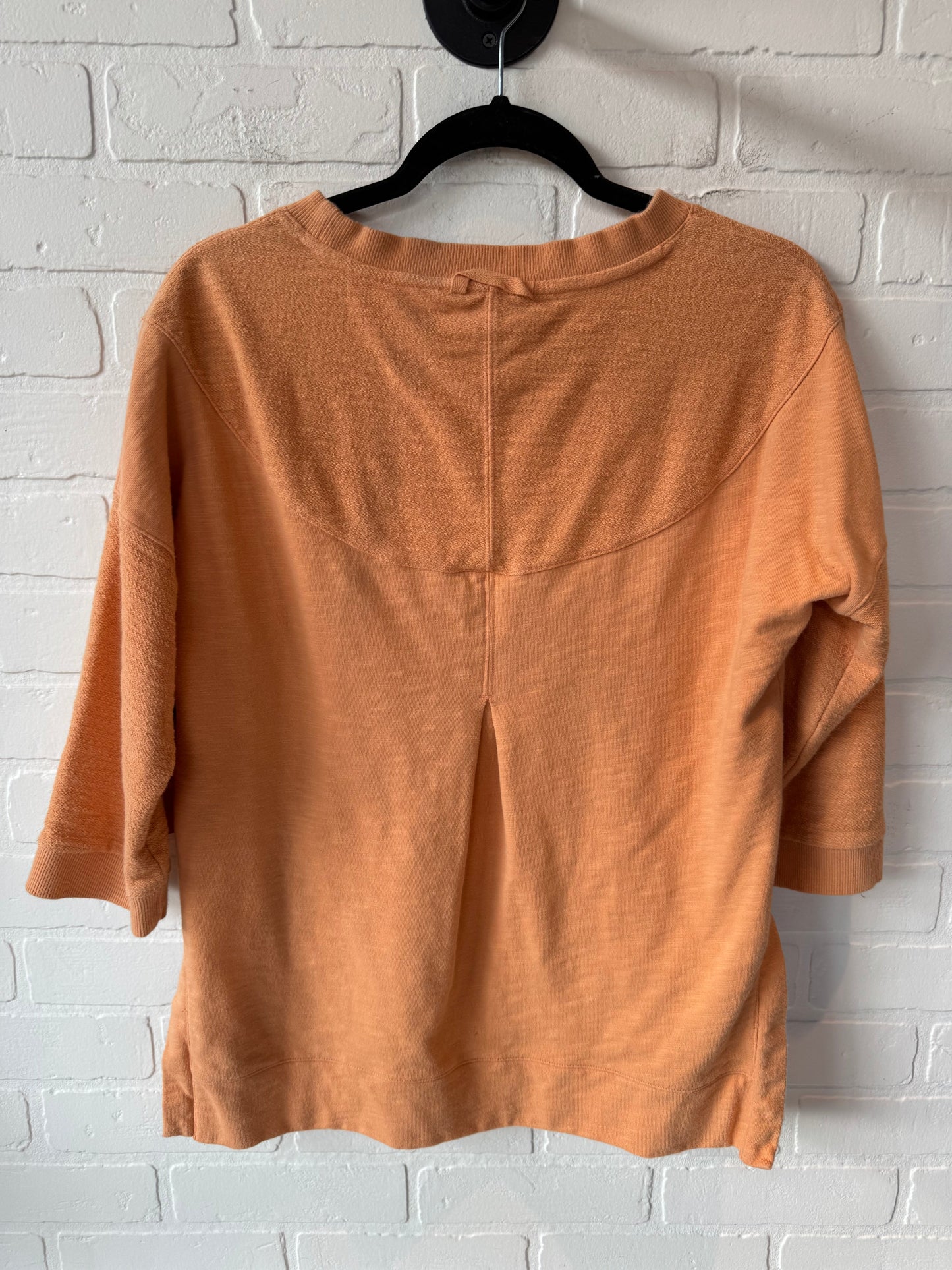 Top 3/4 Sleeve By Tribal In Orange, Size: M