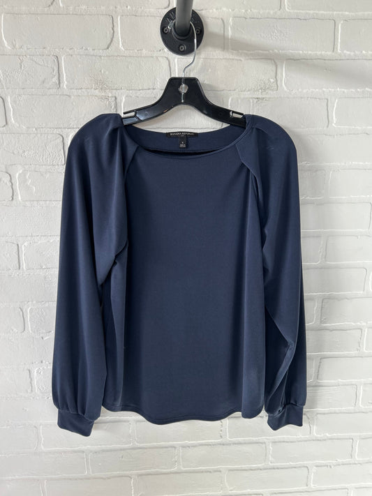 Top Long Sleeve By Banana Republic In Blue, Size: S