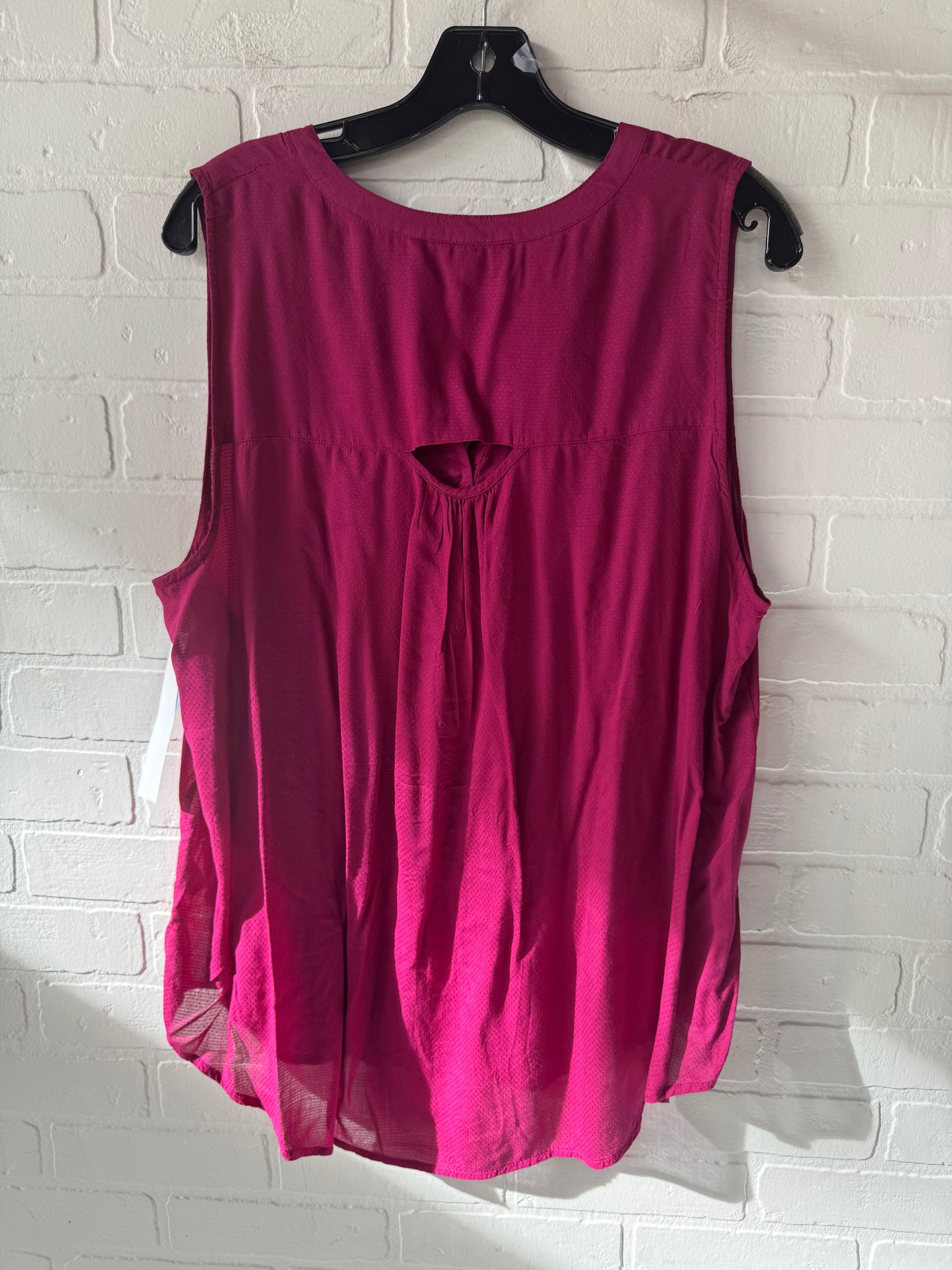 Top Sleeveless By Lucky Brand In Pink, Size: L