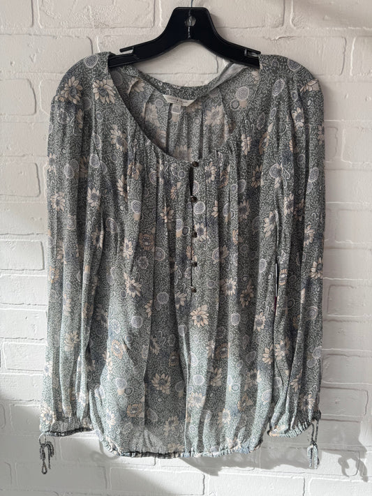 Top Long Sleeve By Lucky Brand In Green, Size: L