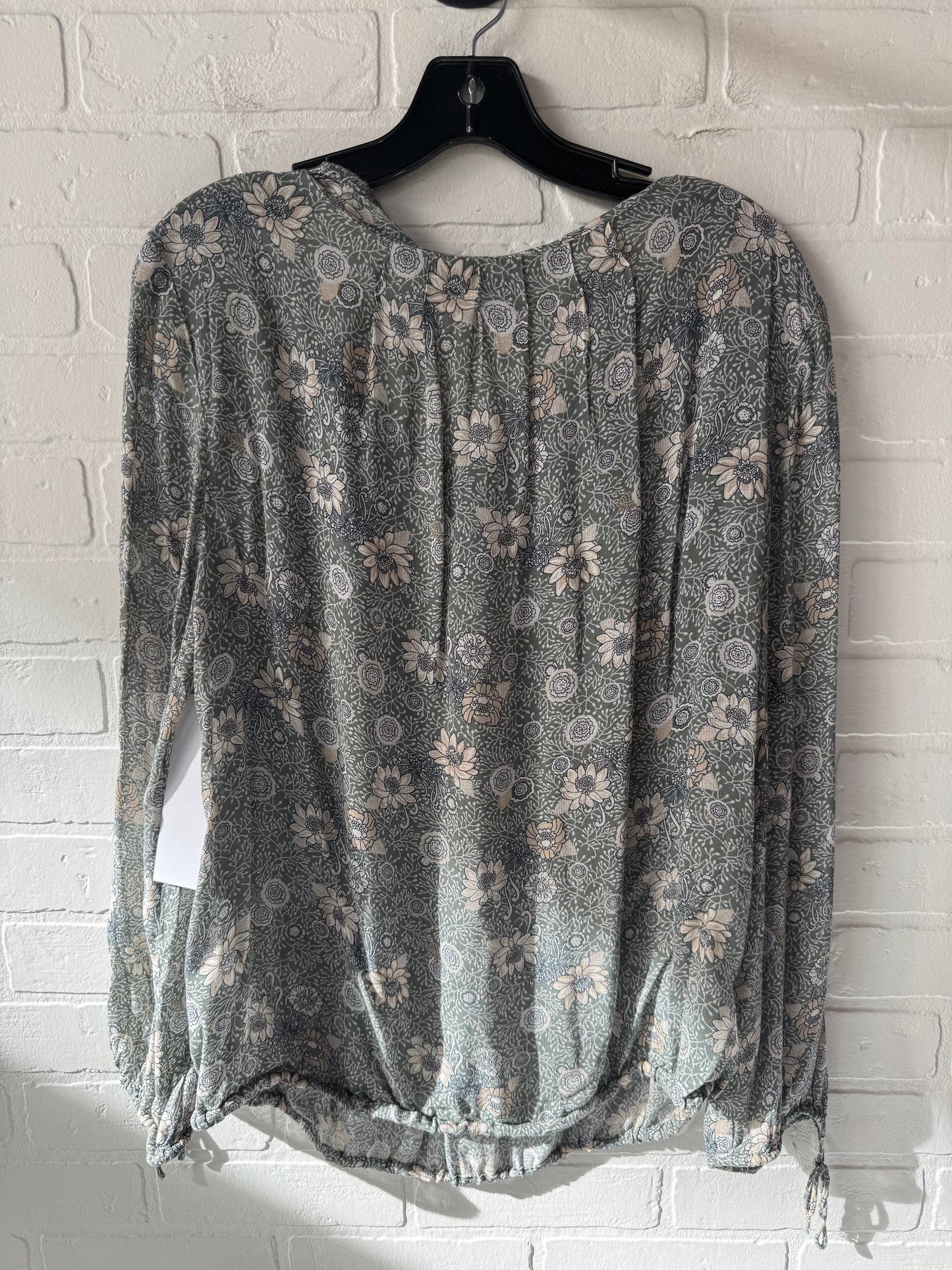 Top Long Sleeve By Lucky Brand In Green, Size: L