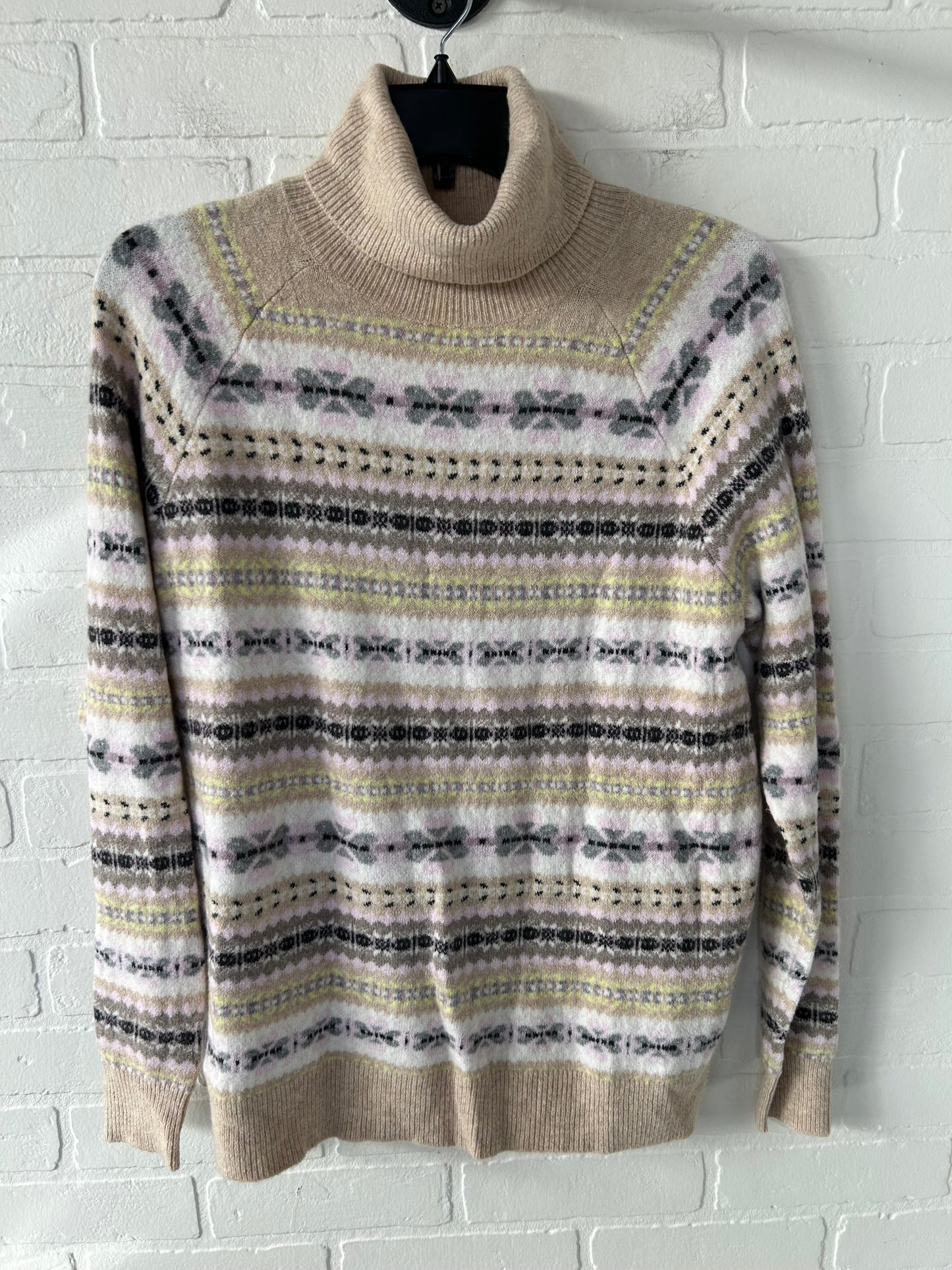 Sweater By Loft In Tan & Yellow, Size: M