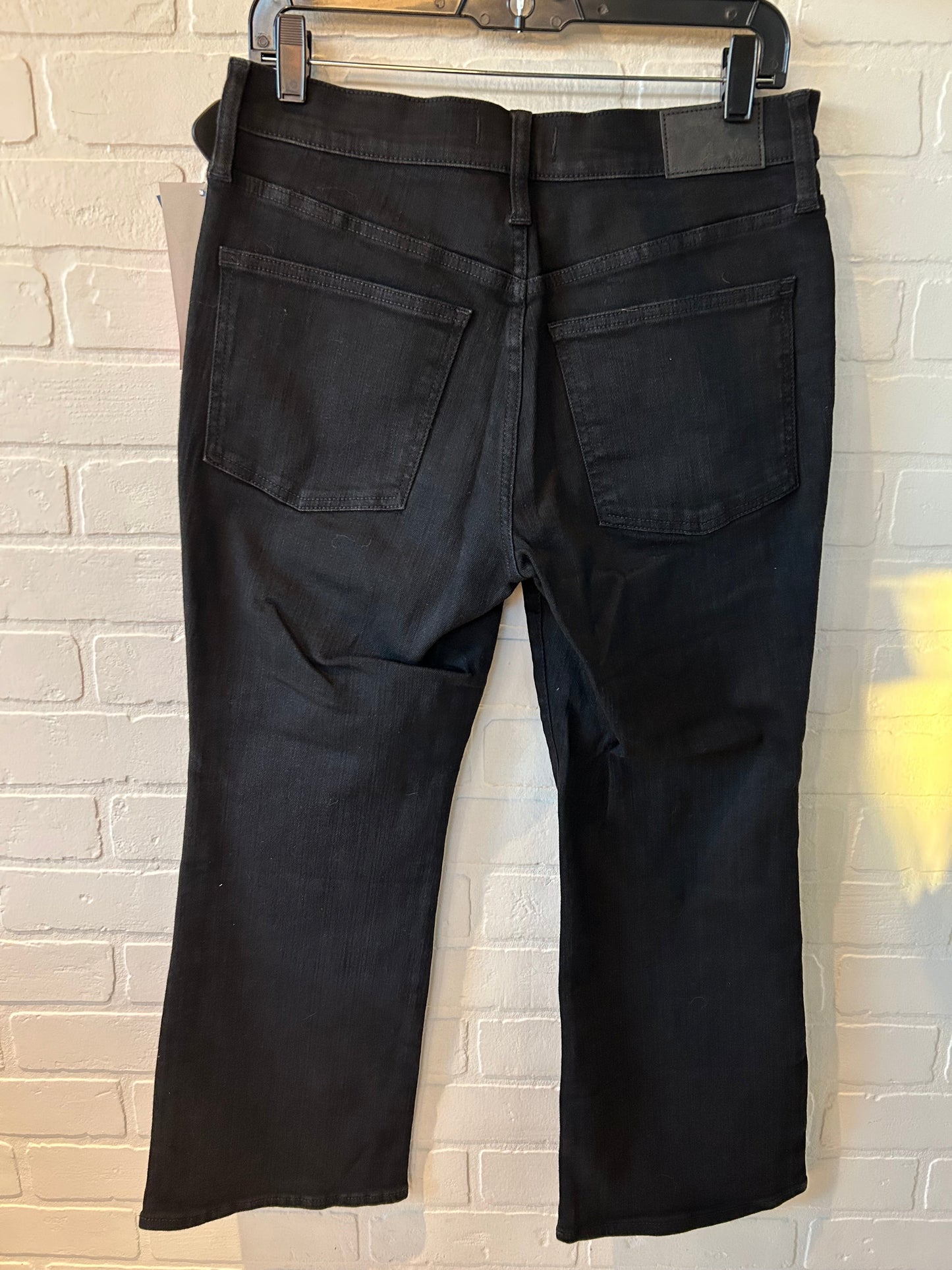 Jeans Boot Cut By Madewell In Black Denim, Size: 10p