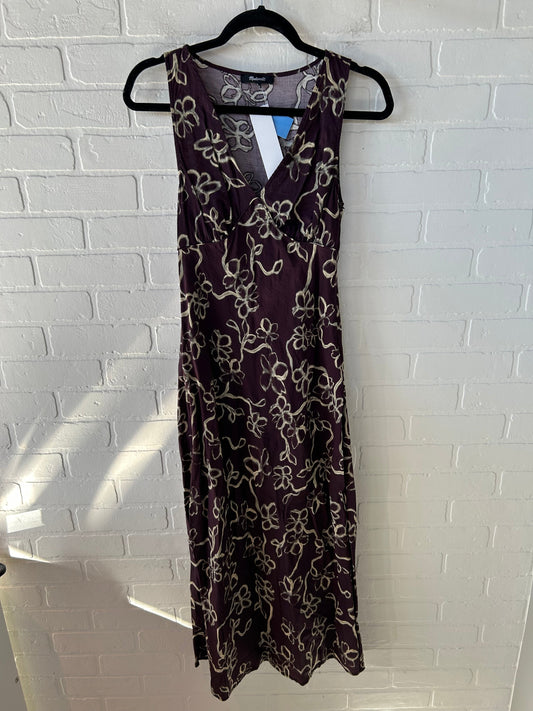 Dress Party Midi By Madewell In Purple & Tan, Size: Xs