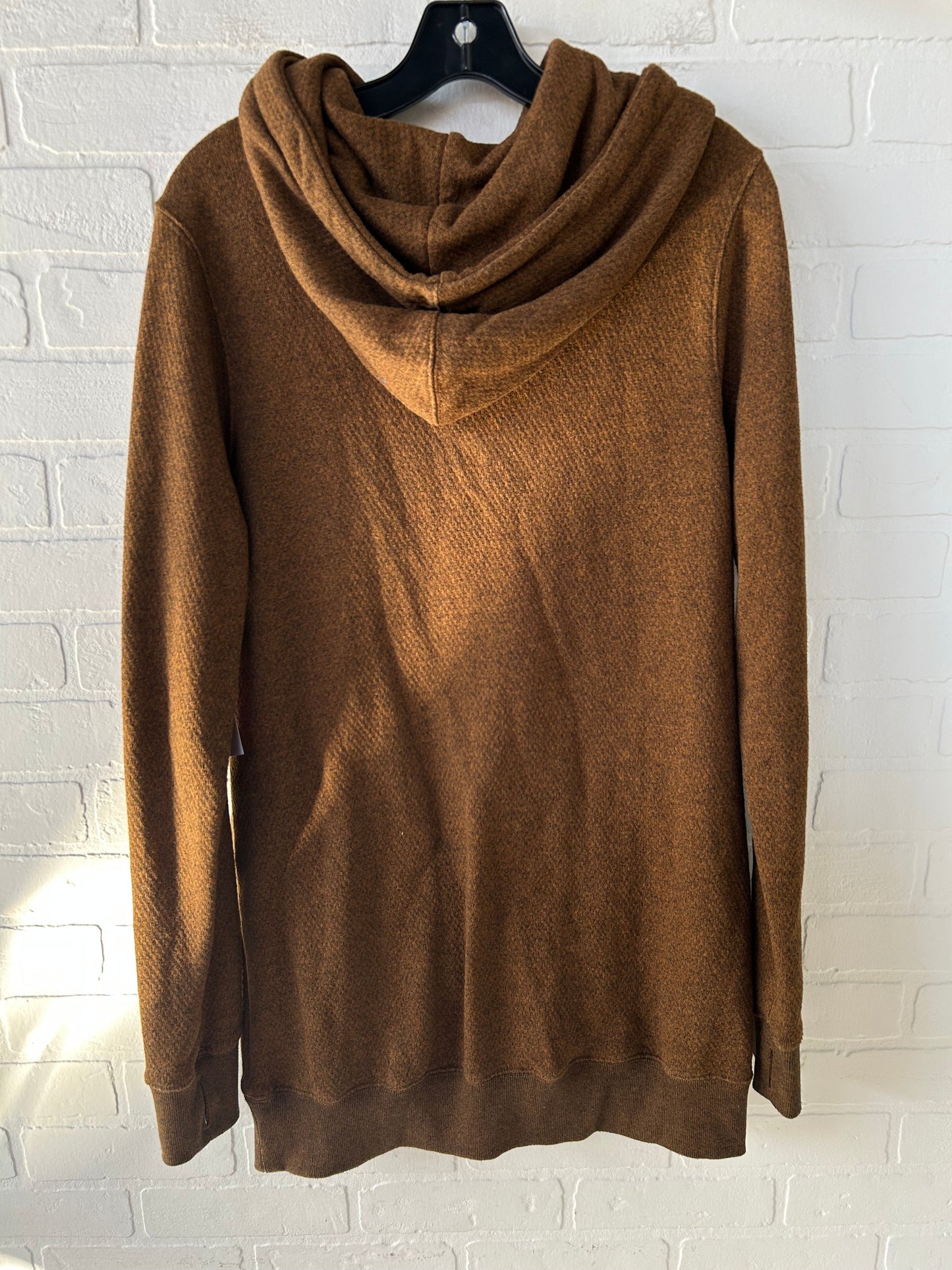 Sweatshirt Hoodie By VOLCOM In Brown, Size: L