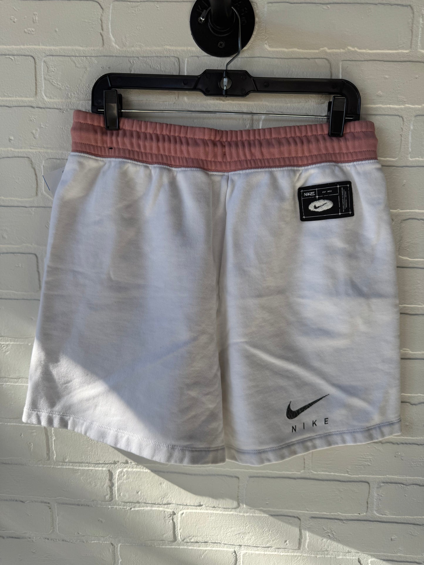 Athletic Shorts By Nike In Pink & White, Size: 12