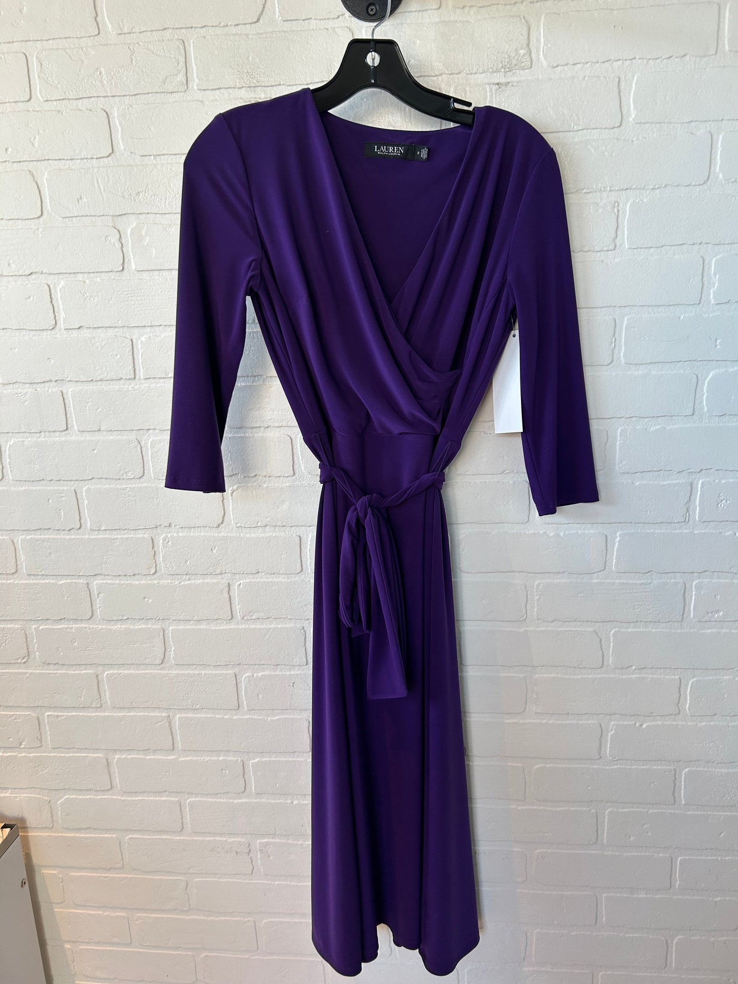 Dress Work By Lauren By Ralph Lauren In Purple, Size: Xs