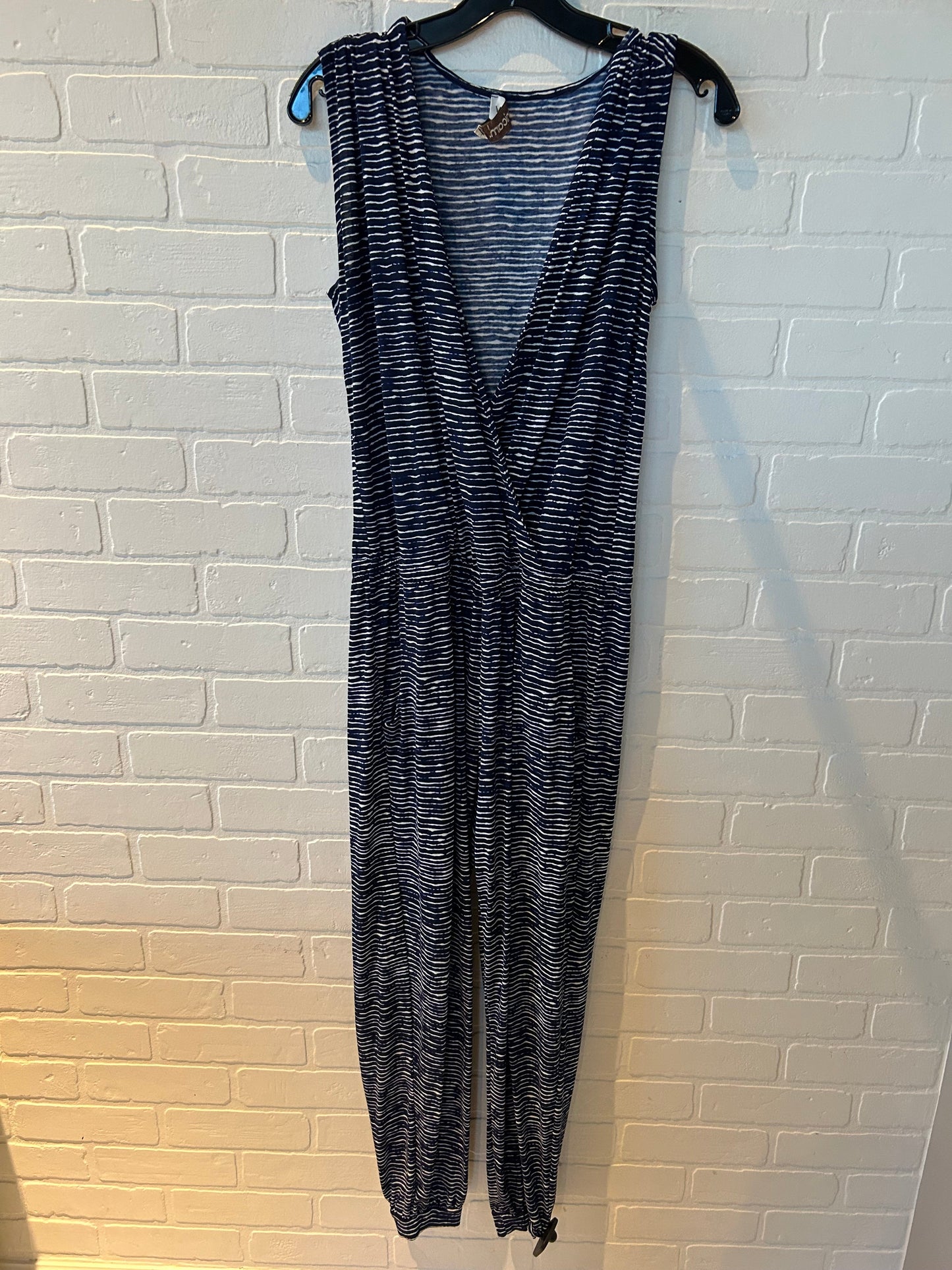 Jumpsuit By Veronica M In Blue & White, Size: M