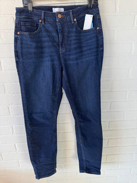 Jeans Skinny By Loft In Blue Denim, Size: 10