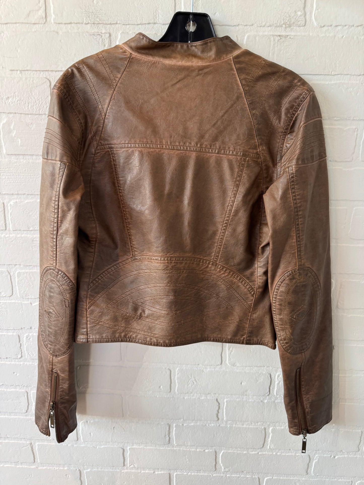 Jacket Moto By Jou Jou In Bronze, Size: S