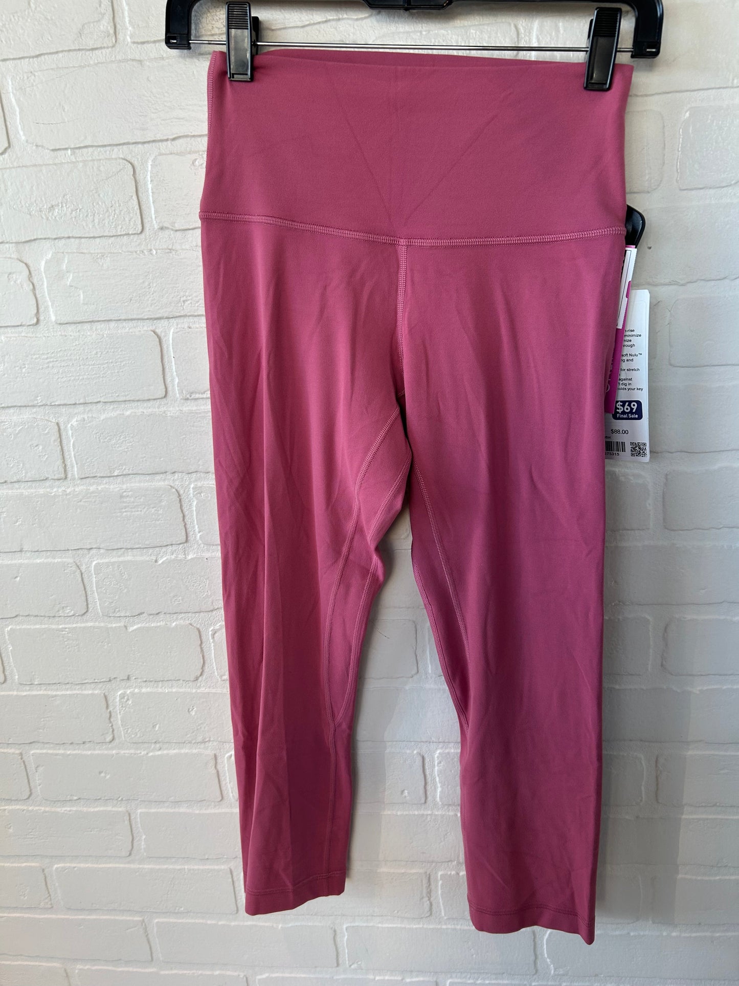 Athletic Leggings Capris By Lululemon In Pink, Size: 6