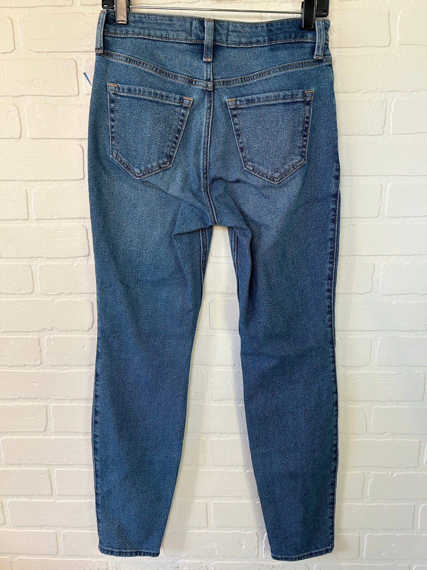 Jeans Skinny By Abercrombie And Fitch In Blue Denim, Size: 4