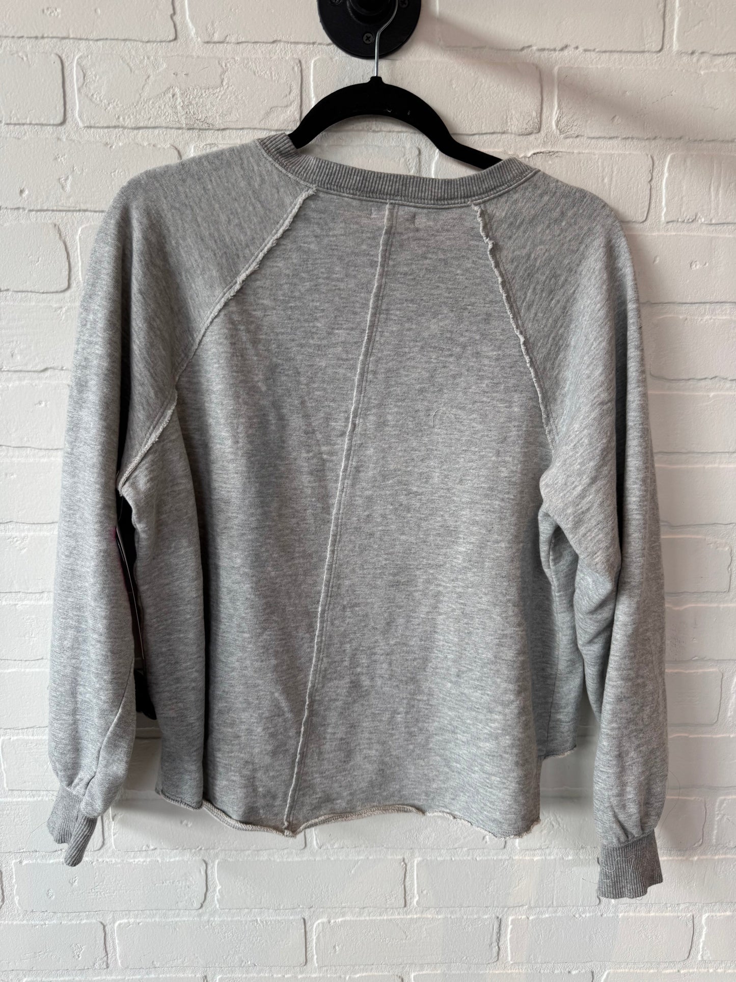 Top Long Sleeve By Pilcro In Grey, Size: S