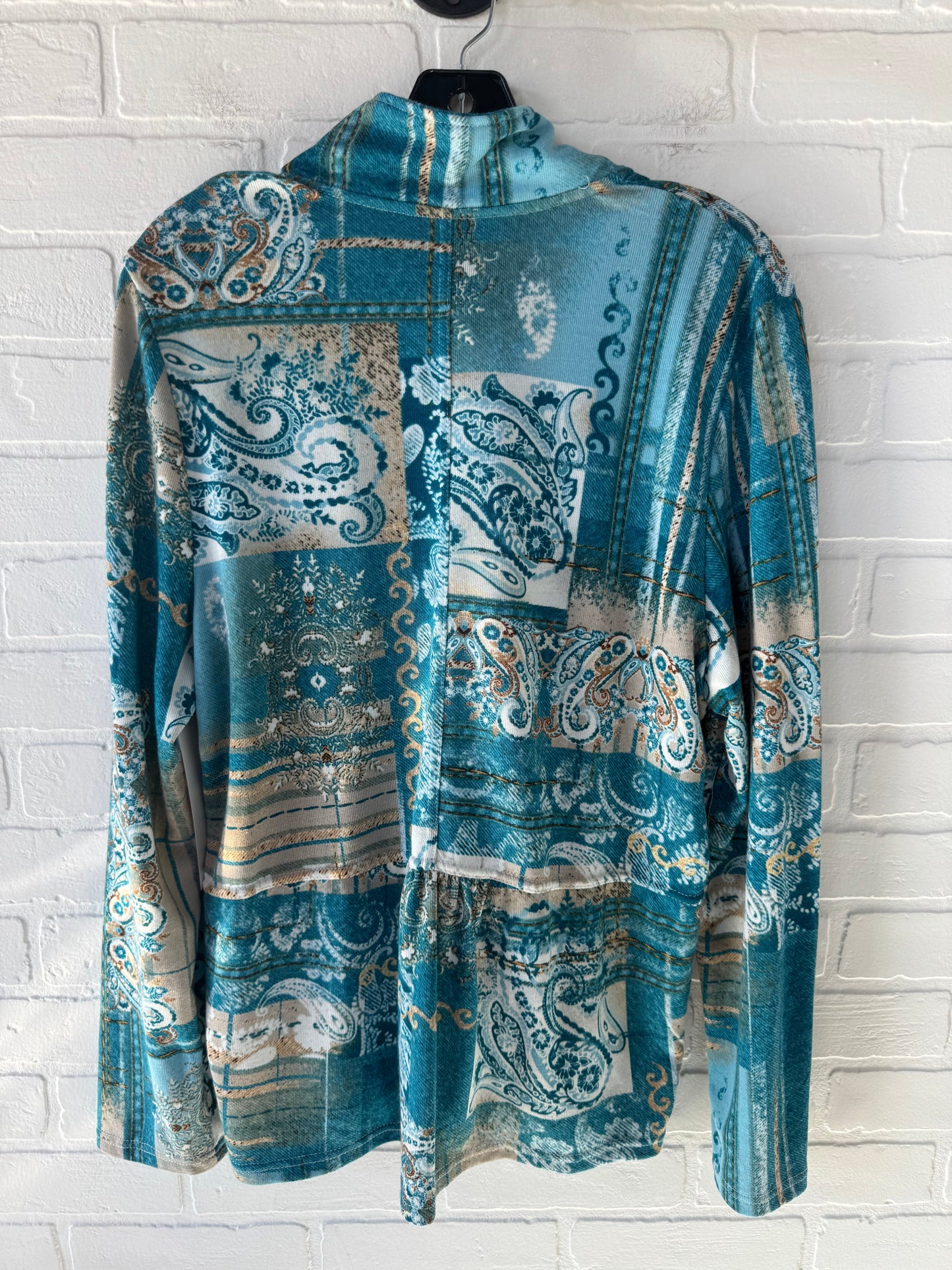 Top Long Sleeve By Onque In Blue, Size: Xl