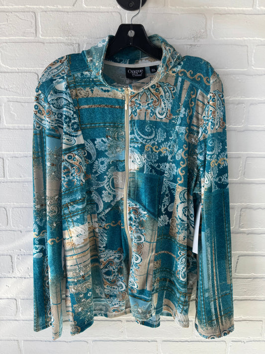 Top Long Sleeve By Onque In Blue, Size: Xl