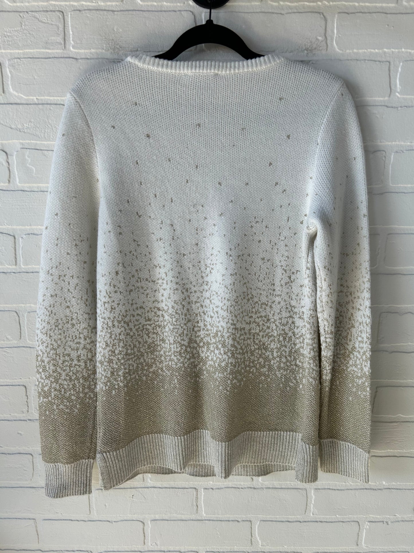 Sweater By G By Giuliana In Gold & White, Size: S