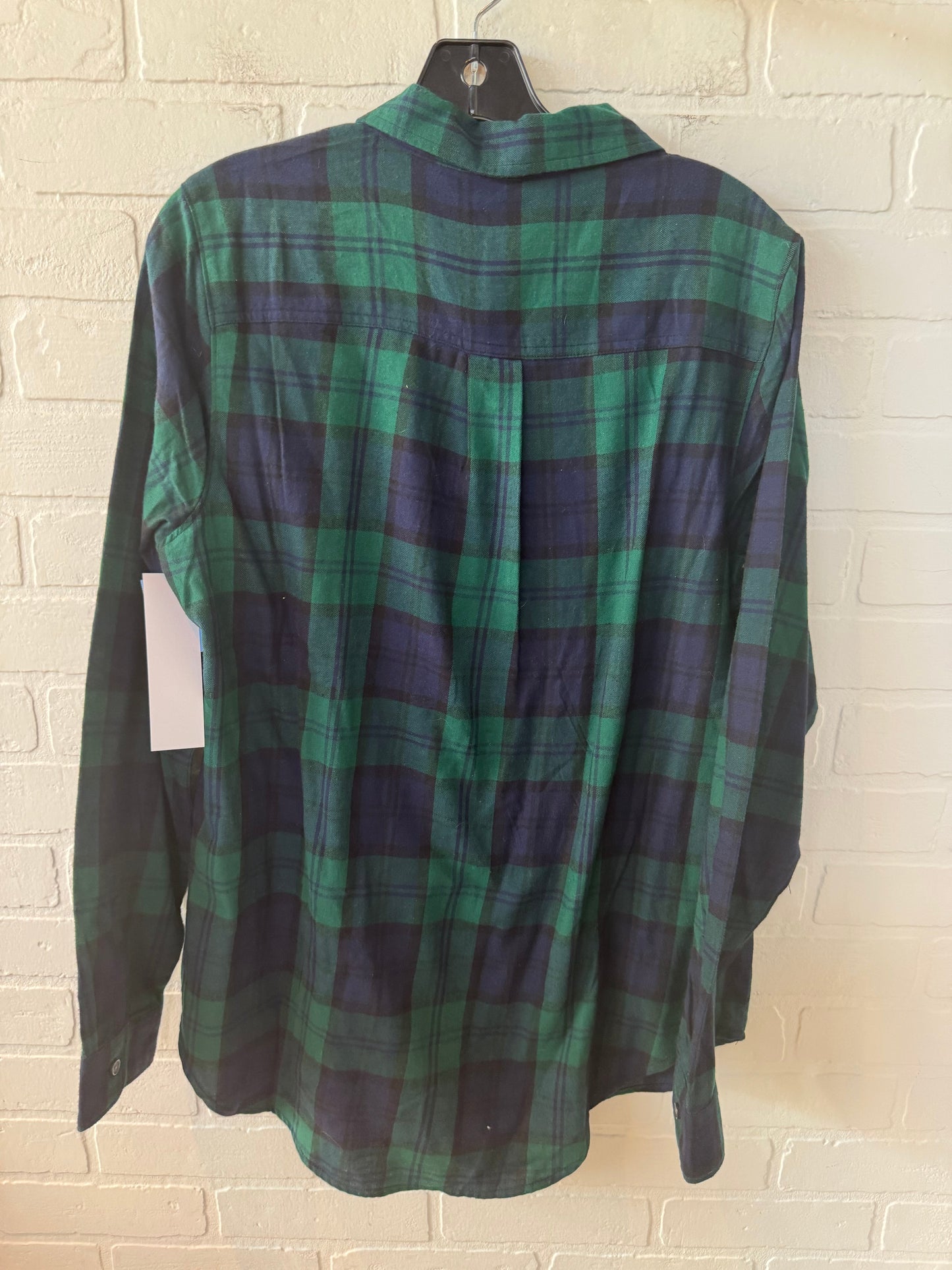 Top Long Sleeve By Old Navy In Blue & Green, Size: L