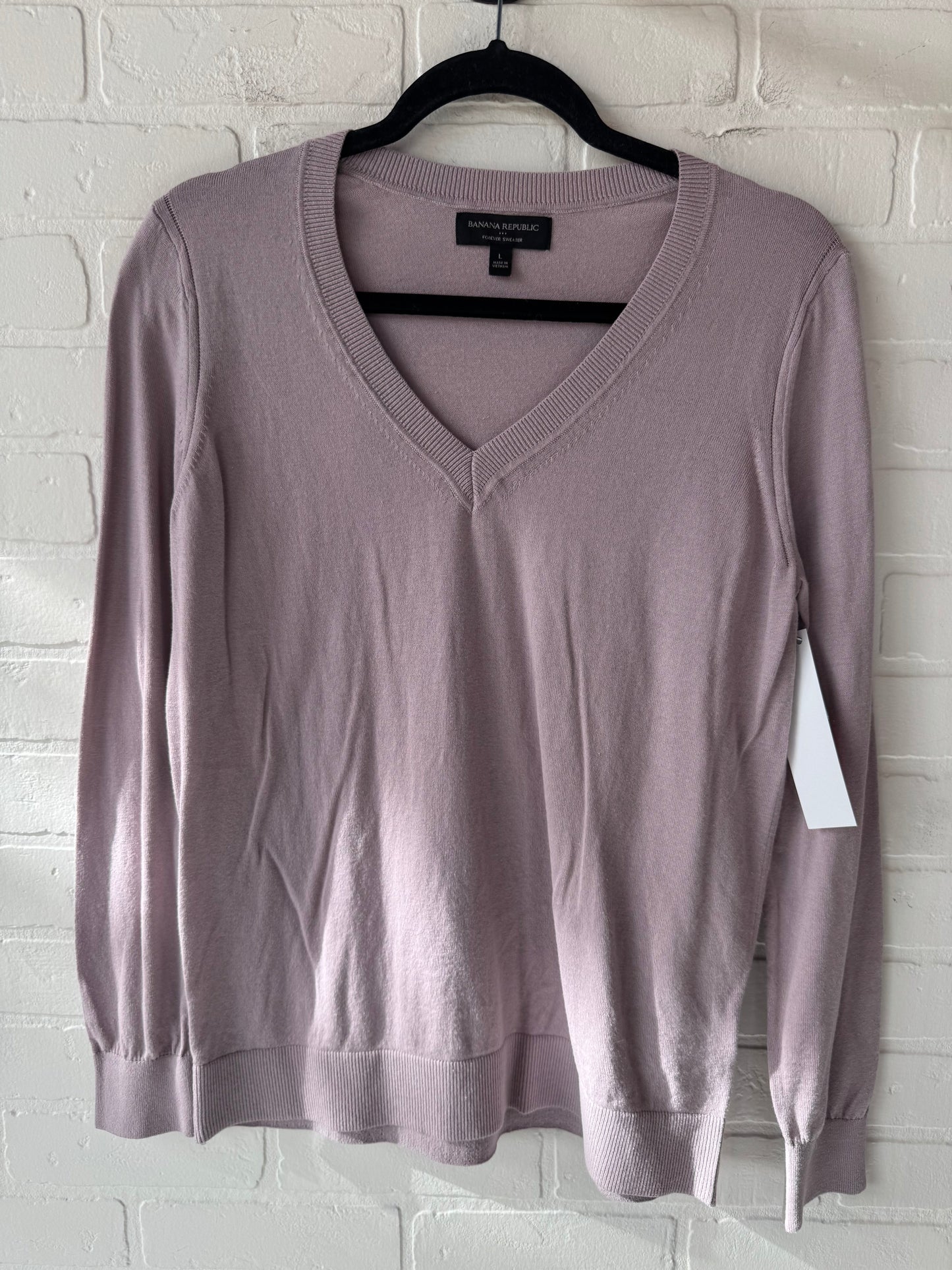 Sweater By Banana Republic In Purple, Size: L