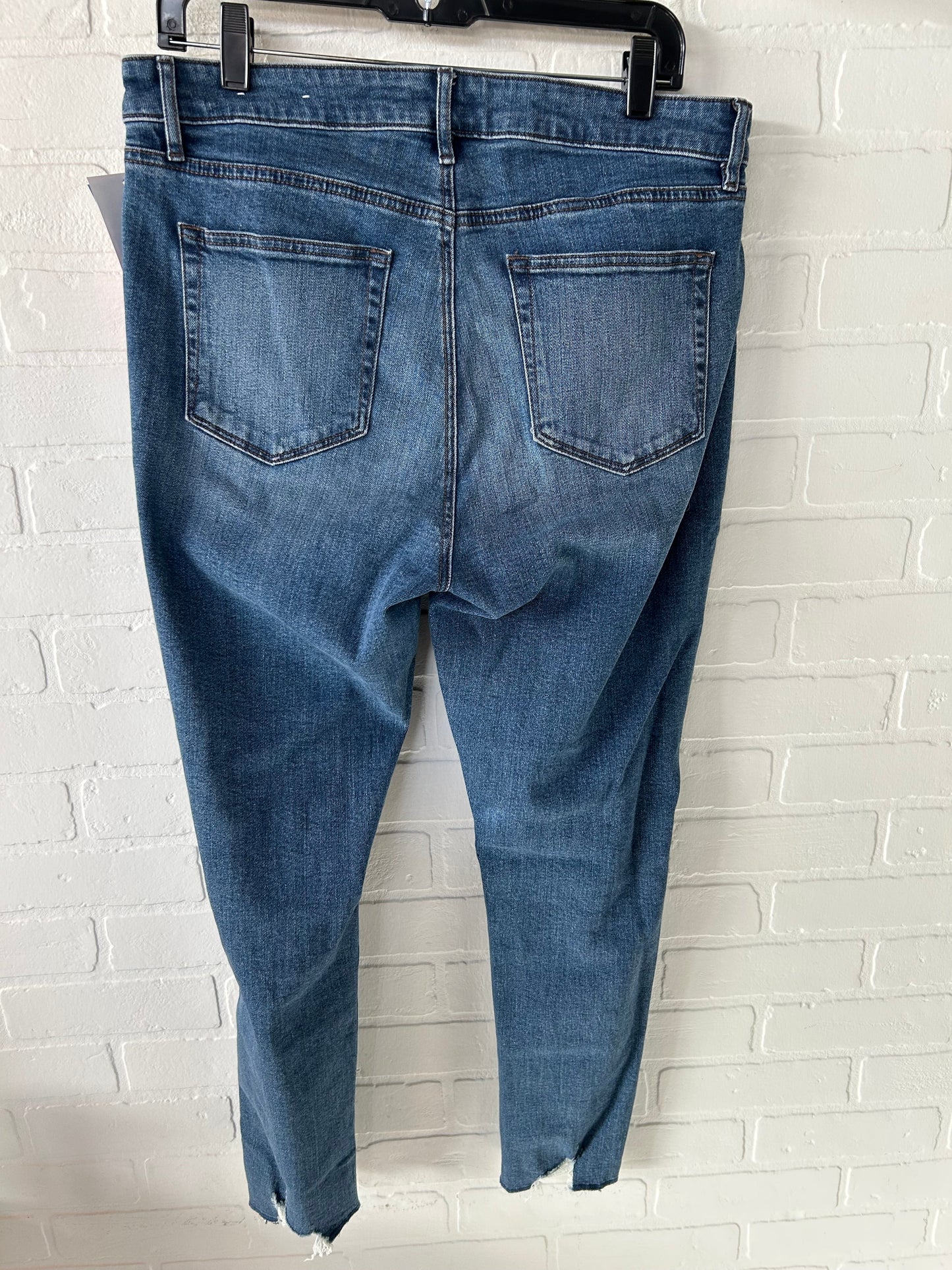 Jeans Skinny By Loft In Blue Denim, Size: 12