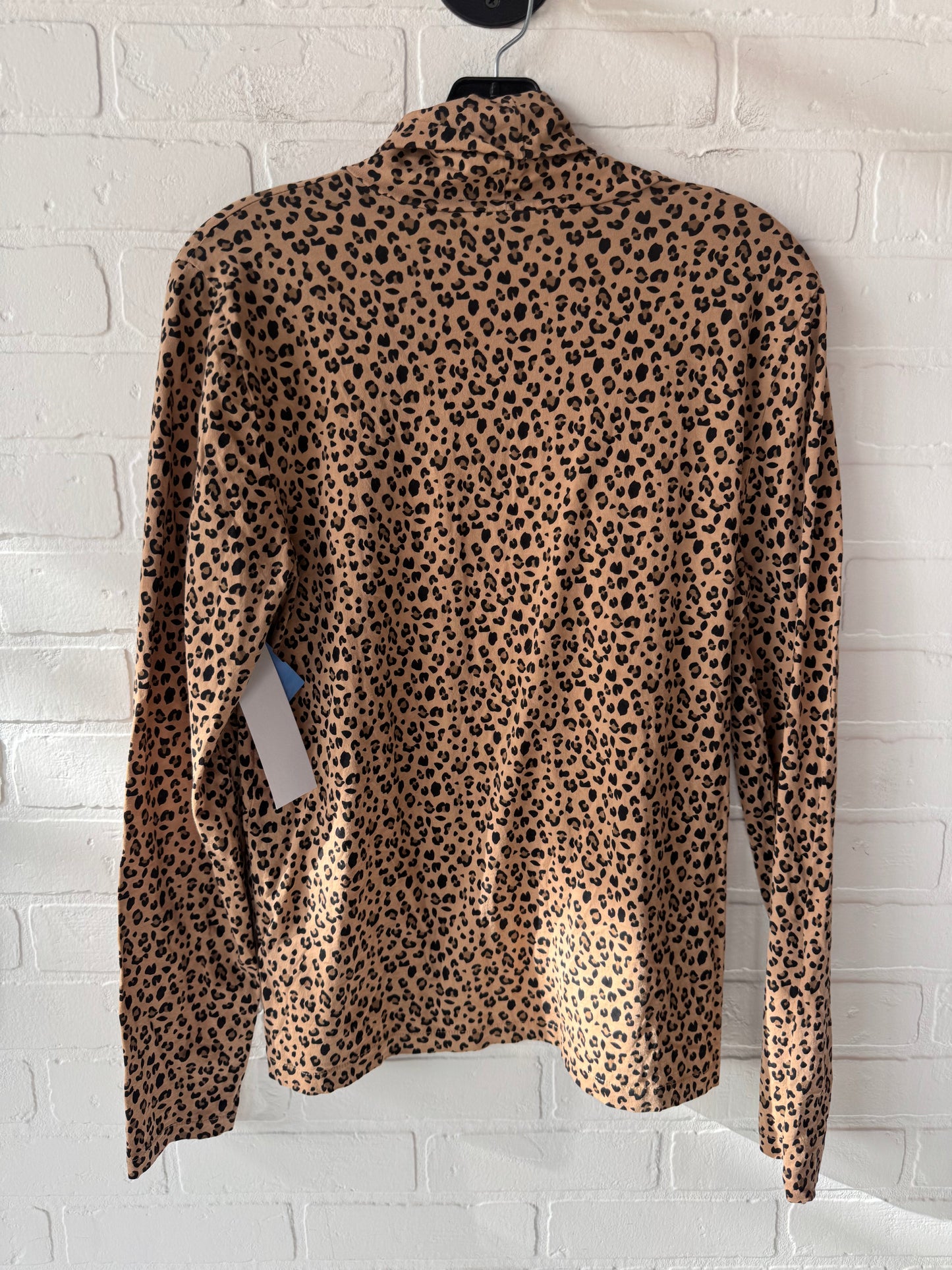 Top Long Sleeve By J. Crew In Animal Print, Size: Xl