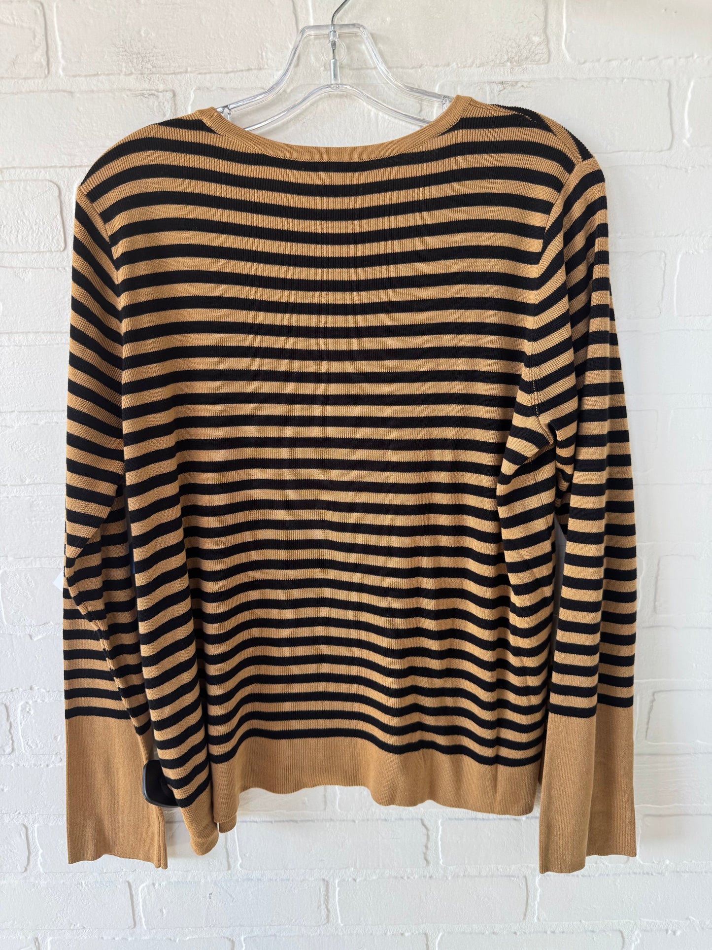 Sweater By Eileen Fisher In Black & Brown, Size: L