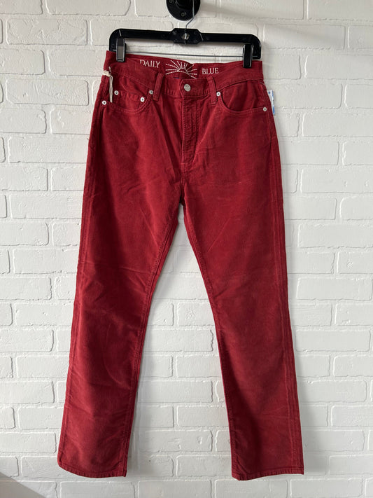 Pants Corduroy By daily blue In Red, Size: 8