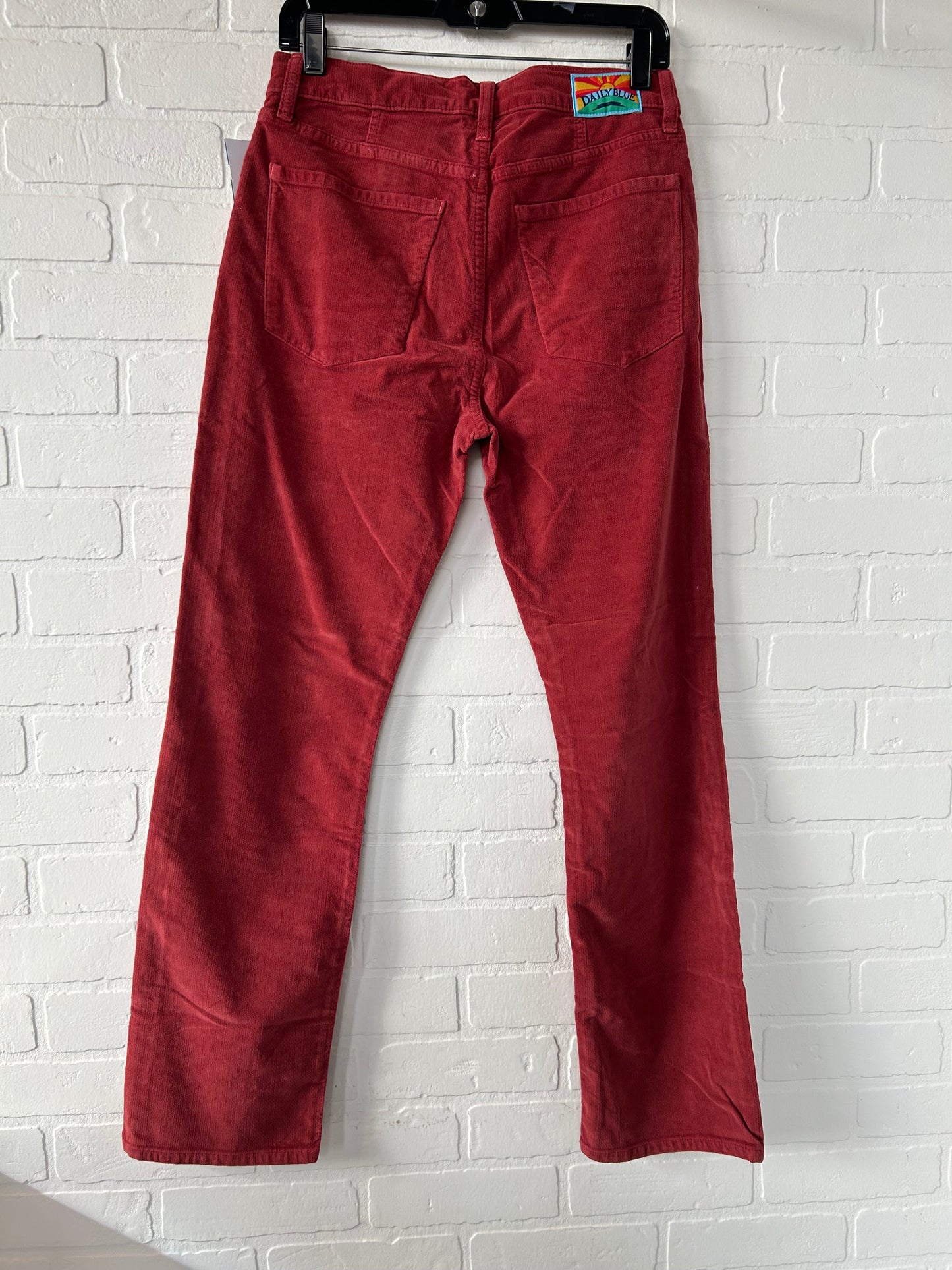 Pants Corduroy By daily blue In Red, Size: 8