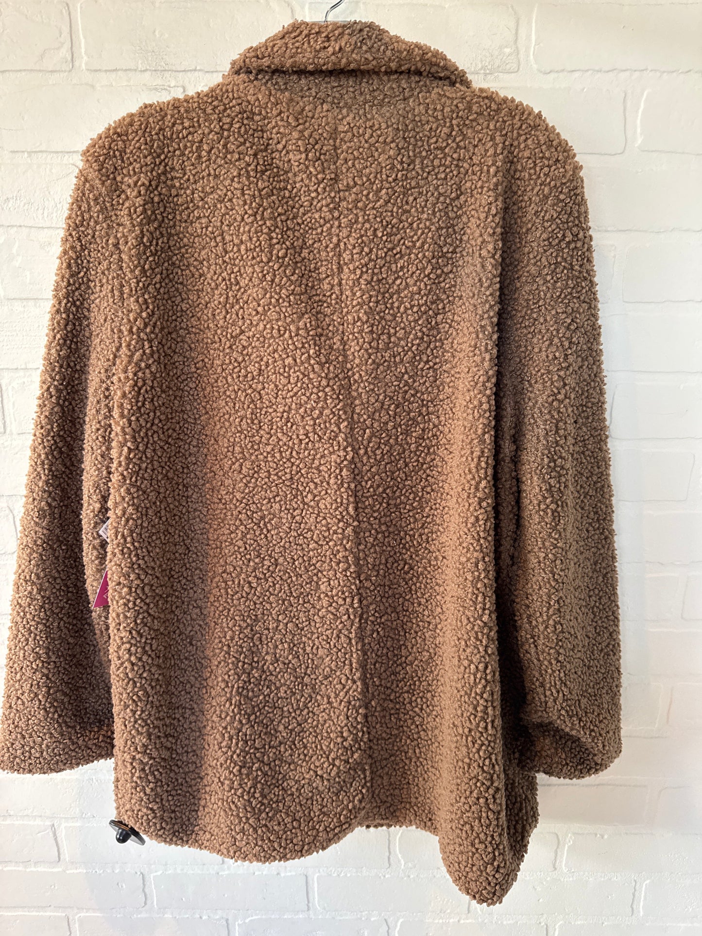 Coat Faux Fur & Sherpa By Clothes Mentor In Brown, Size: S