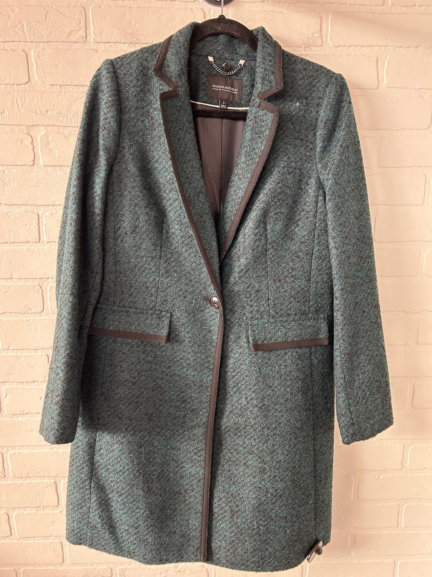 Coat Peacoat By Banana Republic In Green, Size: S