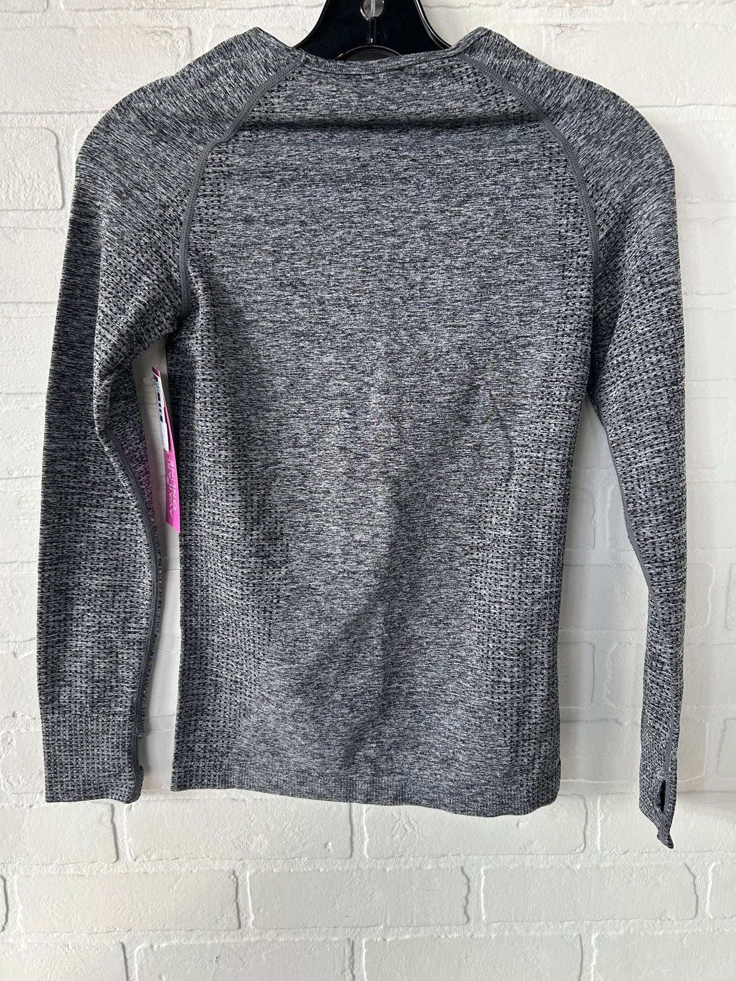 Athletic Top Long Sleeve Crewneck By Clothes Mentor In Grey, Size: S